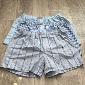 Goodfellow & Co Light Blue and Plaid Boxers Set